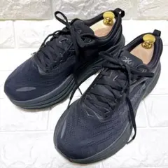 美品❣️HOKA ONE ONE BONDI 8 WIDE 25cm ブラックのサムネイル