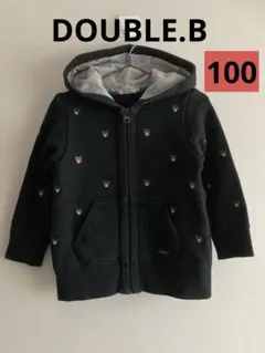 DOUBLE.B【100】ビー君パーカー ダブルB ダブルビー トレーナー 上着