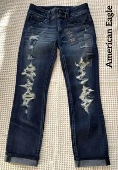 《新品未使用》American Eagle ダメージ ジーンズ デニム 0