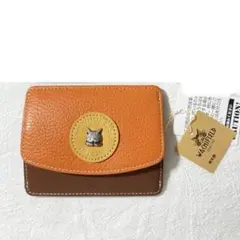 【新品】わちふぃーるど　カードコインケース　ブラウン　オレンジ　メヒコ