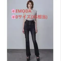 美脚見え抜群【EMODA】サイドオープンフレアハイウエストパギンスのサムネイル
