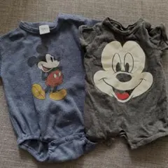【専用】ミッキーマウスロンパース2点セット
