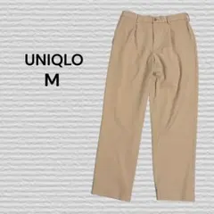 《UNIQLO》タックワイドパンツ 32 BEIGE M