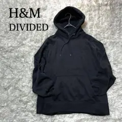 H&M DIVIDED ブラック パーカー L