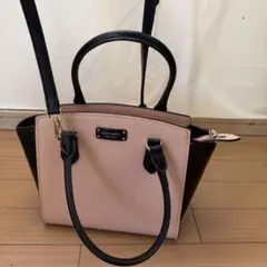 kate spade ピンク ブラック ハンドバッグ