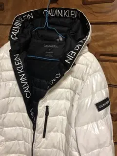 CALVIN KLEIN カルバン クライン ロゴ ダウン ホワイト 白 M