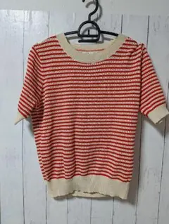 miniministore サマーニット 半袖 ボーダー ワンサイズのサムネイル