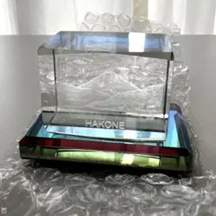 【極美品】箱根 富士山 クリスタルガラス 置物のサムネイル