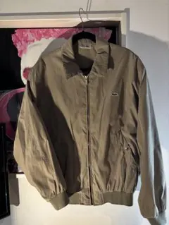 【Lacoste】（カーキ）ジップアップジャケット