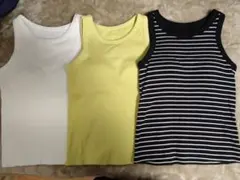 ユニクロ　リブブラトップ　アメリカンスリーブ　Ｓサイズ　3枚セット