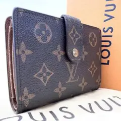 VUITTON　二つ折り財布　ポルトモネ　ビエ　ヴィエノワ　がま口　モノグラム