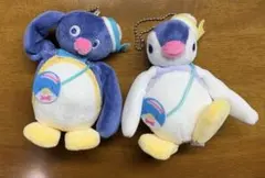 【２点セット】ピングー　ぬいぐるみマスコットのサムネイル