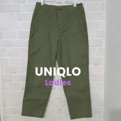 UNIQLO ベイカーパンツ 73 L カーキ カジュアル レディース ボトムス