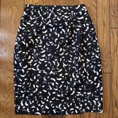 【美品】23区　巻スカート風　タイトスカート　ネイビー　36（一般的なMサイズ)