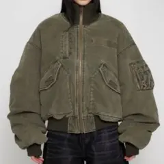 LAGUA GEM BIG POCKET COTTON MA-1 カーキ LAGUA GEM | BIG POCKET COTTON MA-1 (ブルゾン ) |SHEL'TTER WEBSTORE