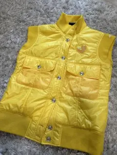 Kappa イエローノースリーブジャケット Lサイズ