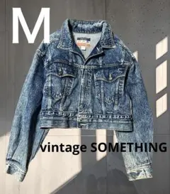 vintage SOMETHING サムシング デニムジャケット Gジャン 短丈