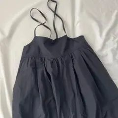 beauty &youth 黒キャミソールワンピース　後ろリボン　Sサイズ