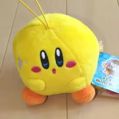 新品　カービィのグルメフェスまんまるカービィminiぬいぐるみ　キービィイエロー