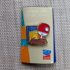 Coca-Cola ATHENS 2004 ピンバッジ 卓球