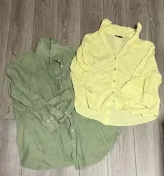 未使用 ZARA リネン シャツ ブラウス セットのサムネイル