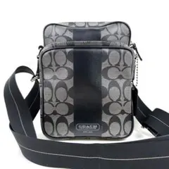 【美品】COACH コーチ ショルダーバッグ ヘリテージ シグネチャー PVC