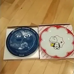 【新品未使用】クッキーモンスター&ミスドスヌーピーのお皿