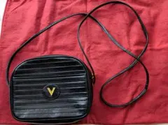 美品本革 Mario Valentino のショルダーバッグポシェット ブラックのサムネイル