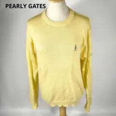 PEARLY GATES　パーリーゲイツ　コットンカシミア　GOLFニット 良品