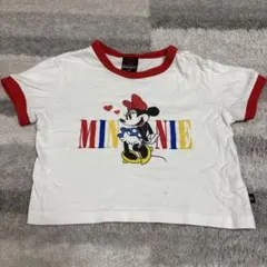 ミニーマウス Tシャツ ホワイト/レッド
