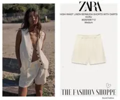 タグ付き♡ZARA 定番人気♡大人リネンショートパンツ