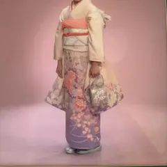 振袖セット　成人式　卒業式　結婚式　ふりそで　着物のやまと　薄紫 パープルのサムネイル