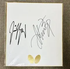 【GWセール】超希少元卓球王国ゆうさん企画 ティモ・ボル＆張継科 直筆サイン色紙