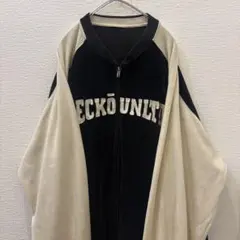 【ecko unltd】ブルゾンJKT ジャージ　古着　ベロア調生地