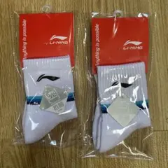 LI-NING ホワイトソックス 22-25cm新品未使用品