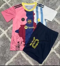 140cm　メッシ　キッズサッカーユニフォーム　新作歴代チームデザイン