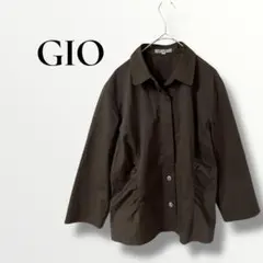 GIO ダークブラウン テーラード　テーラードジャケット Lのサムネイル