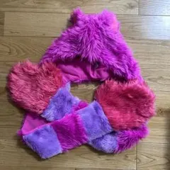 【即日発送可能】ディズニーチシャ猫 マフラーキャップ