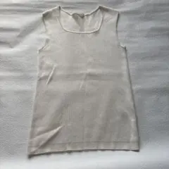 GU リブスクエアネックニットタンクトップ　S