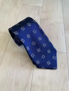 BEAMS HEART ビームスハート 小紋柄ネクタイ ネイビー