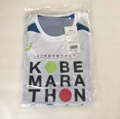 【新品未開封】神戸マラソン 記念Tシャツ アシックス ホワイト Oサイズ