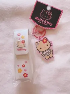 日焼け　ギャル　ハローキティ　リップケース チャーム付き　サンリオ