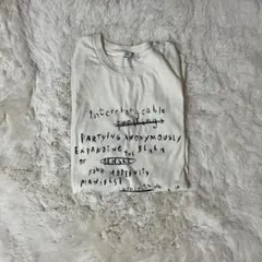 ZARA クリーム色 グラフィックTシャツ