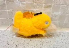 韓国限定ポケモン　コダック　ぺたんこ　モコモコぬいぐるみ キーホルダーキーリング