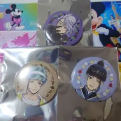 ツイステ展　アズール　フロイド　ジェイド　オクタヴィネル　缶バッジ