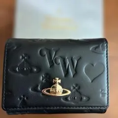 [新品未使用]Vivienne Westwood ブラック三つ折り財布