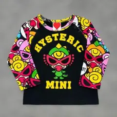 « 美品 »ヒステリックミニ リトルフォー ミニラ 長袖 Tシャツ 黒 80cm