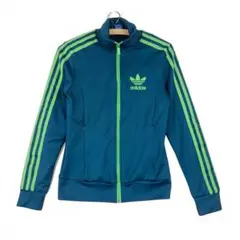 adidas EUROPA TT（ユーロパ トラックトップ）」青/緑　サイズS