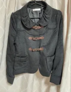 LIZ LISA リズリサ系PRIME PATTERNショートコート秋物冬物黒M