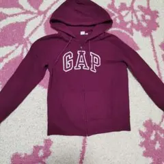 【最安値】GAP パープル ジップアップパーカー　Lサイズ